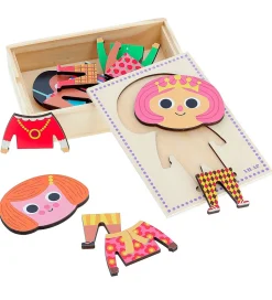 Vilac Puslespil - Træ - 6x3 Brikker - Jade