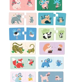 Vilac Puslespil - Træ - 12x2 Brikker - Mor Og Baby