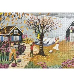 Vissevasse Puslespil - 1000 Brikker - Here Comes The Rain