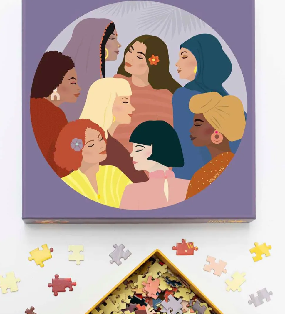 Vissevasse Puslespil - 1000 Brikker - 65x65 cm - We Are One