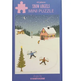 Vissevasse Puslespil - Mini - 10x13 cm - Snow Angels