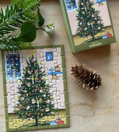 Vissevasse Puslespil - Mini - 10x13 cm - 42 Brikker - Christmas