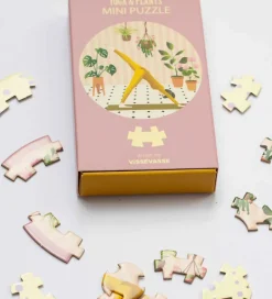 Vissevasse Puslespil - Mini - 11x11 cm - Yoga & Plants