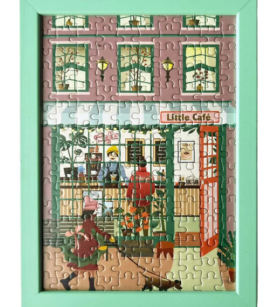 Vissevasse Puslespil - 15x21 cm - 150 Brikker - Little Café