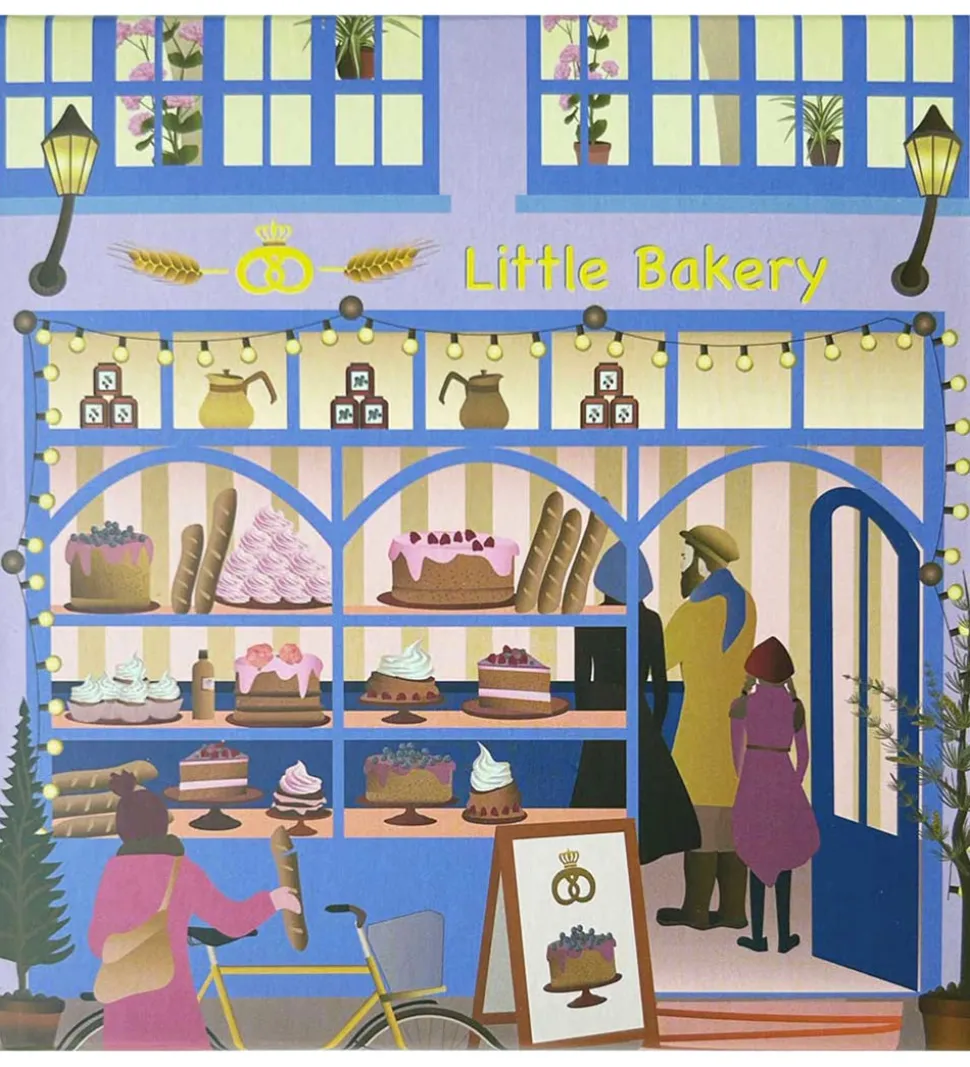 Vissevasse Puslespil - 15x21 cm - 150 Brikker - Little Bakery