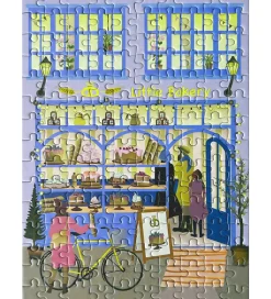 Vissevasse Puslespil - 15x21 cm - 150 Brikker - Little Bakery