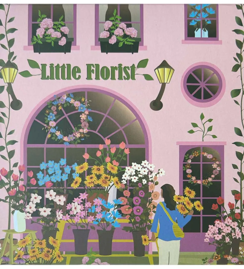 Vissevasse Puslespil - 15x21 cm - 150 Brikker - Little Florist