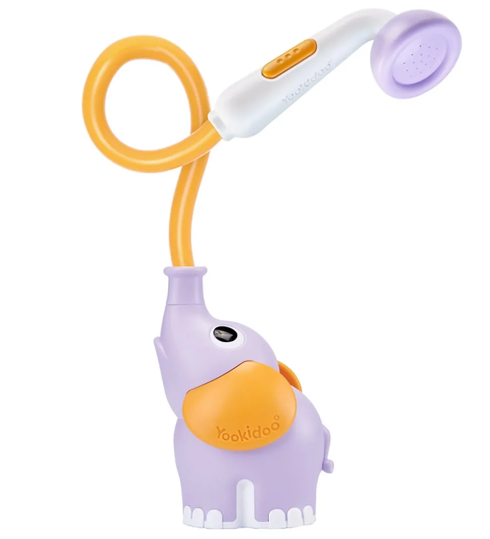 Yookidoo Badelegetøj - Elephant Baby Shower - Lilla