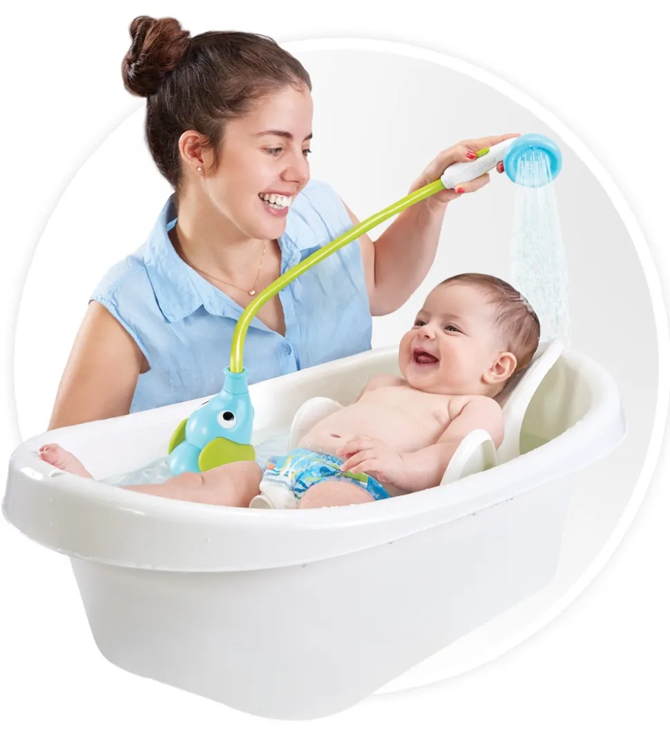 Yookidoo Badelegetøj - Elephant Baby Shower - Blå