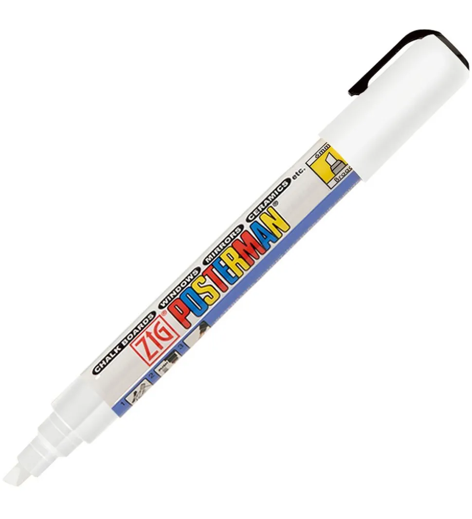 Zig Tush - Vandfast - 6 mm - Hvid